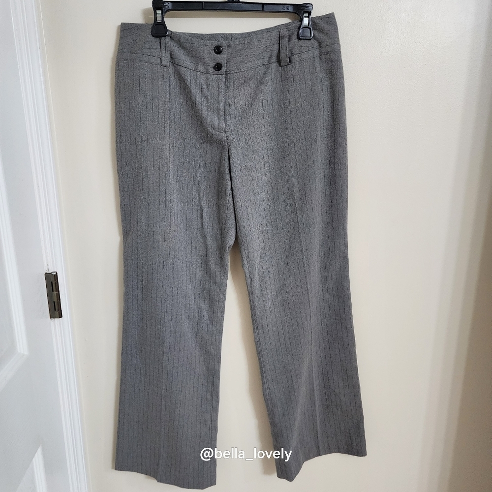 AB Studio Charcoal Pinstripe Trousers